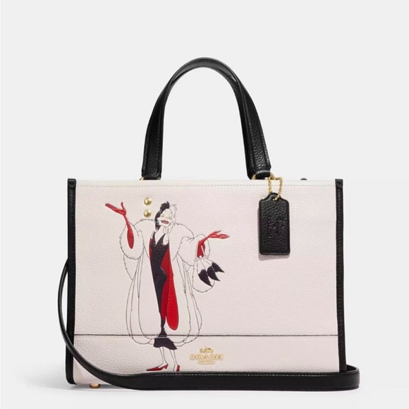Disney x Coach Cruella Dempsey Carryall Purse - Picture 1 of 15